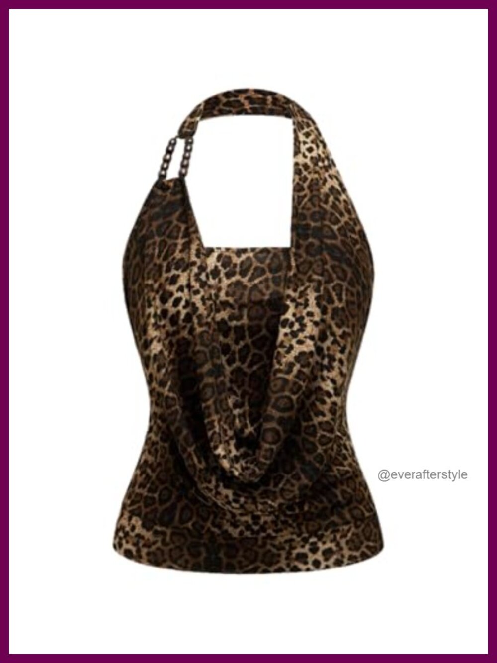 Womens Draped Front Cowl Neck Halter Tank Top Backless Slim Fit Y2k Party